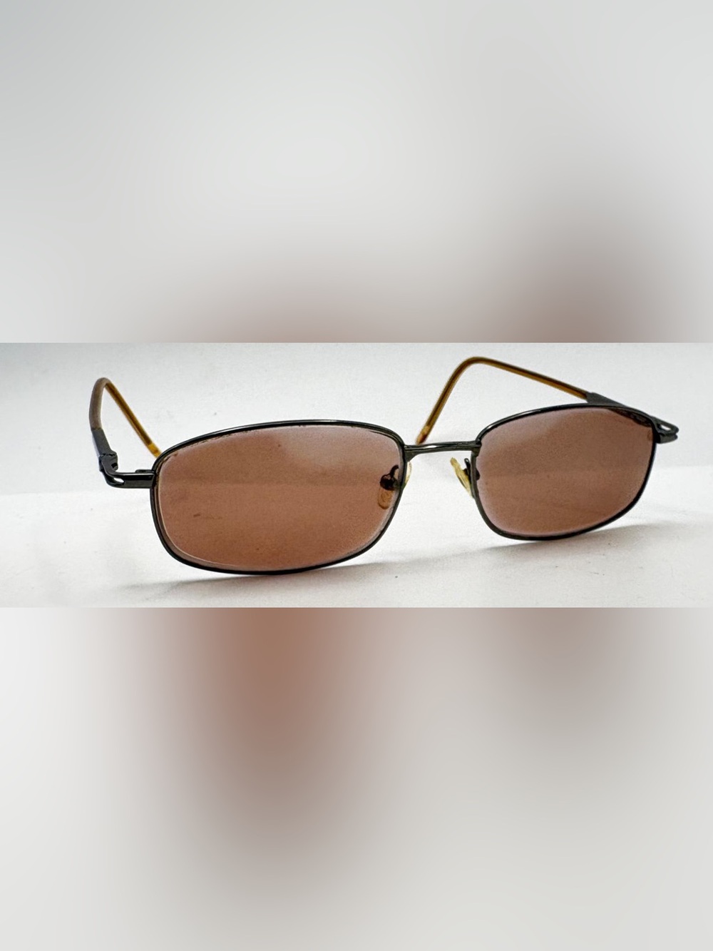 Gunmetal Oval Metal Sunglasses Frames Only